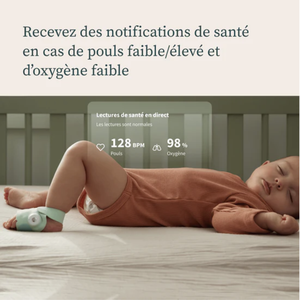 Pack vigilabebés-vídeo inteligente DREAM SOCK & CAM 2 Owlet mint