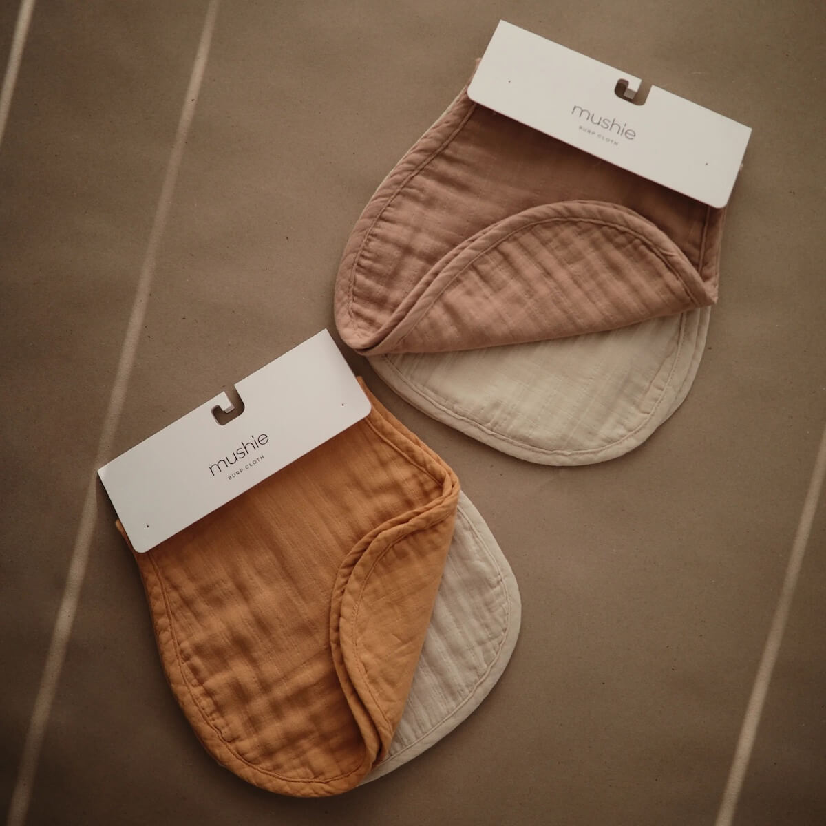 Paño eructar 2uds Mushie Blush-Fog