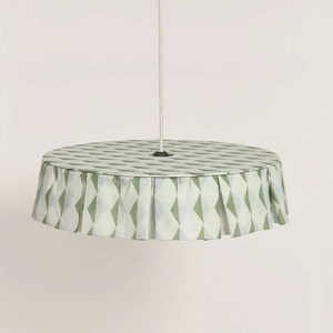 Pantalla lámpara techo 50cm VIBES Nobodinoz green blue harlequin