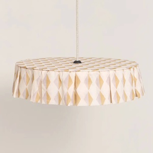 Pantalla lámpara techo 50cm VIBES Nobodinoz mustard lilac harlequin