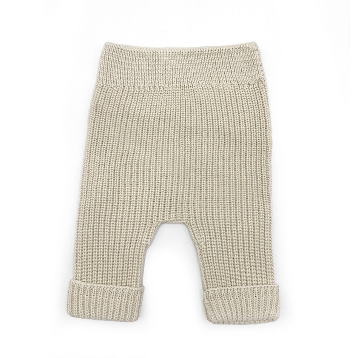 Pantalón bebé 0-1m TRICOT Babyshower canalé beige