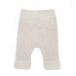 Pantalón bebé 0-1m TRICOT Babyshower canalé ivory