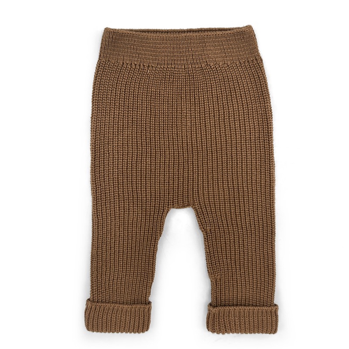 Pantalón bebé 0-1m TRICOT Babyshower canalé toffee