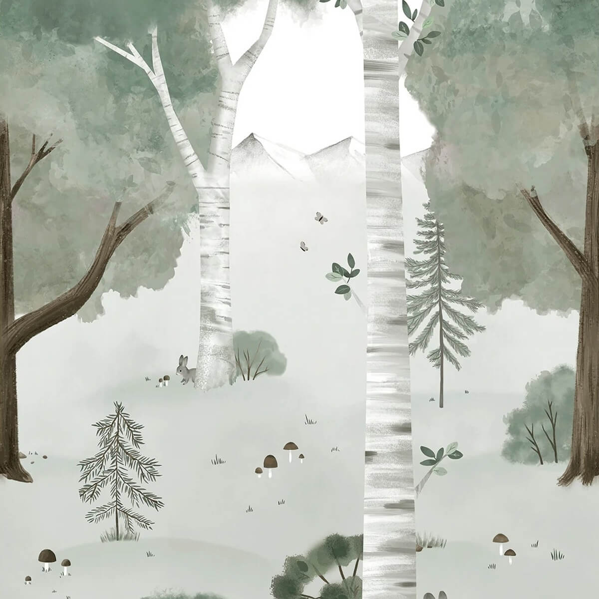 Papel pintado panorámico Bosque KHARU Lilipinso