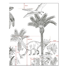 Papel pintado panorámico Dinosaurios DINOSAURUS 02 Lilipinso
