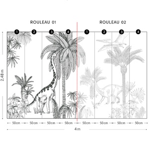 Papel pintado panorámico Dinosaurios DINOSAURUS 02 Lilipinso