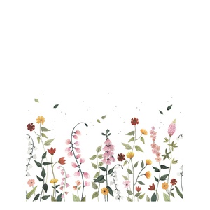 Papel pintado panorámico Hermosas flores QUEYRAN Lilipinso