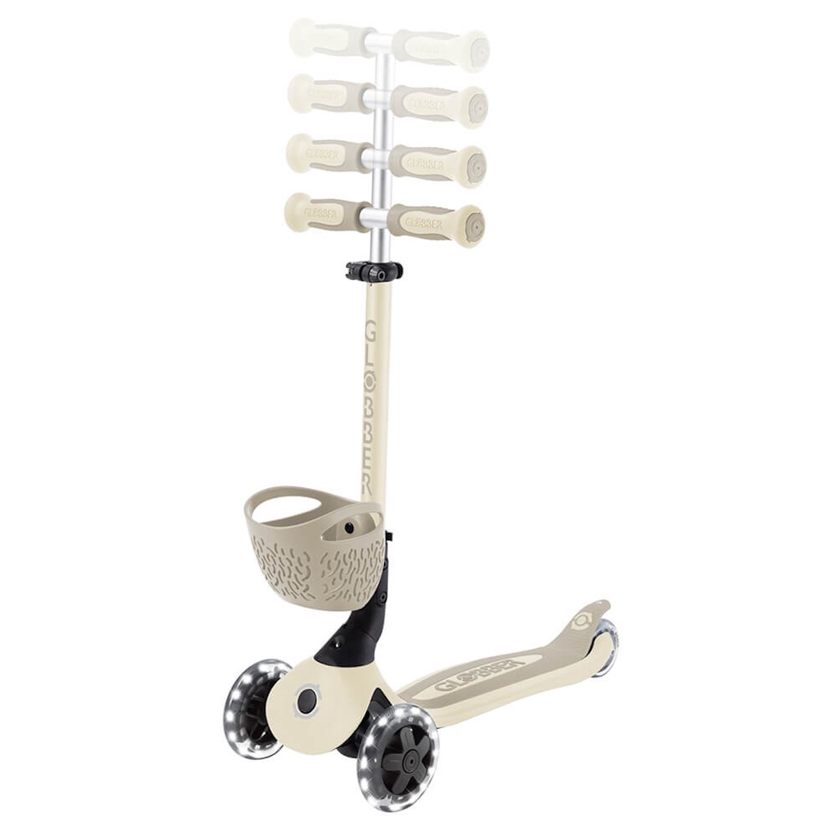 Patinete GO UP BABY LIGHTS 360 Globber taupe