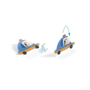 Pegatinas 3D reutilizables VEHÍCULOS Djeco