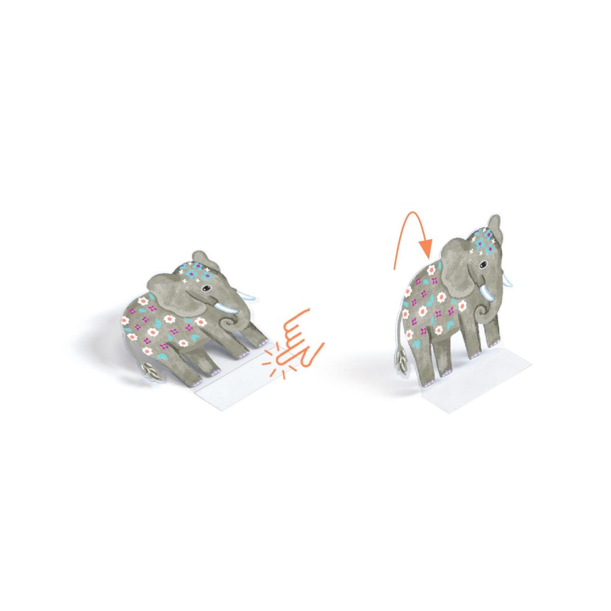 Pegatinas reutilizables 3D ANIMALES Djeco