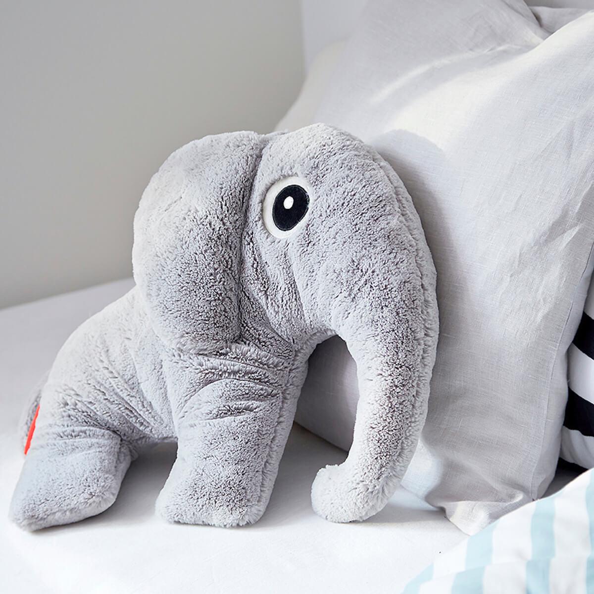 Peluche 44x40cm ELPHEE Done by Deer grey