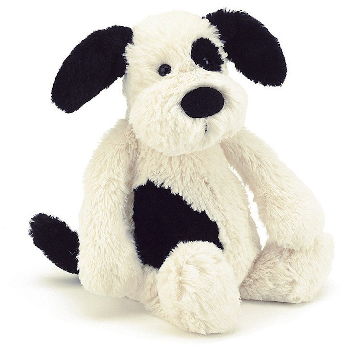 Peluche cachorro 31cm BASHFUL Jellycat crema-negro