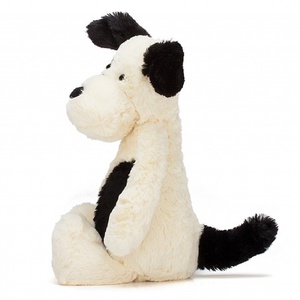 Peluche cachorro 31cm BASHFUL Jellycat crema-negro