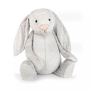 Peluche conejo 108cm BASHFUL Jellycat gris