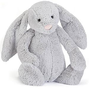 Peluche conejo 67cm BASHFUL Jellycat silver