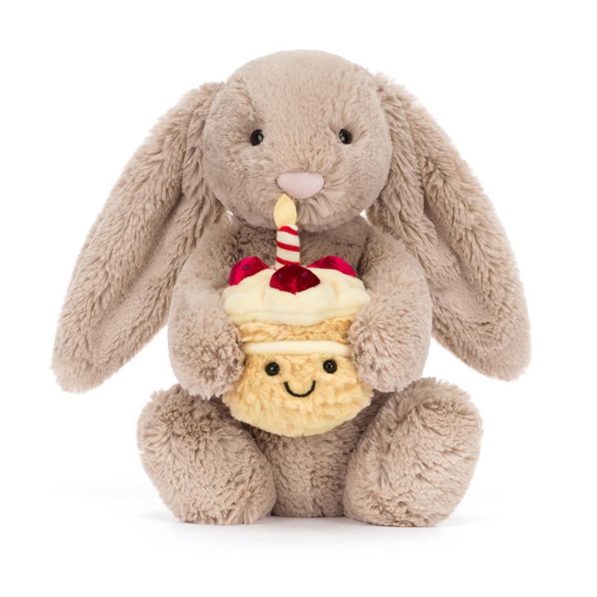 Peluche conejo Birthday BASHFUL Jellycat beige