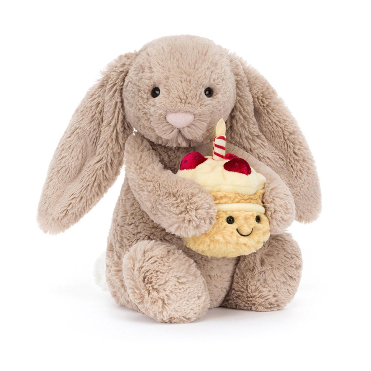 Peluche conejo Birthday BASHFUL Jellycat beige