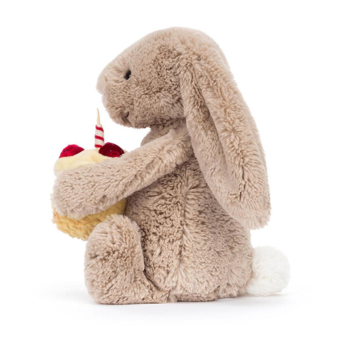 Peluche conejo Birthday BASHFUL Jellycat beige