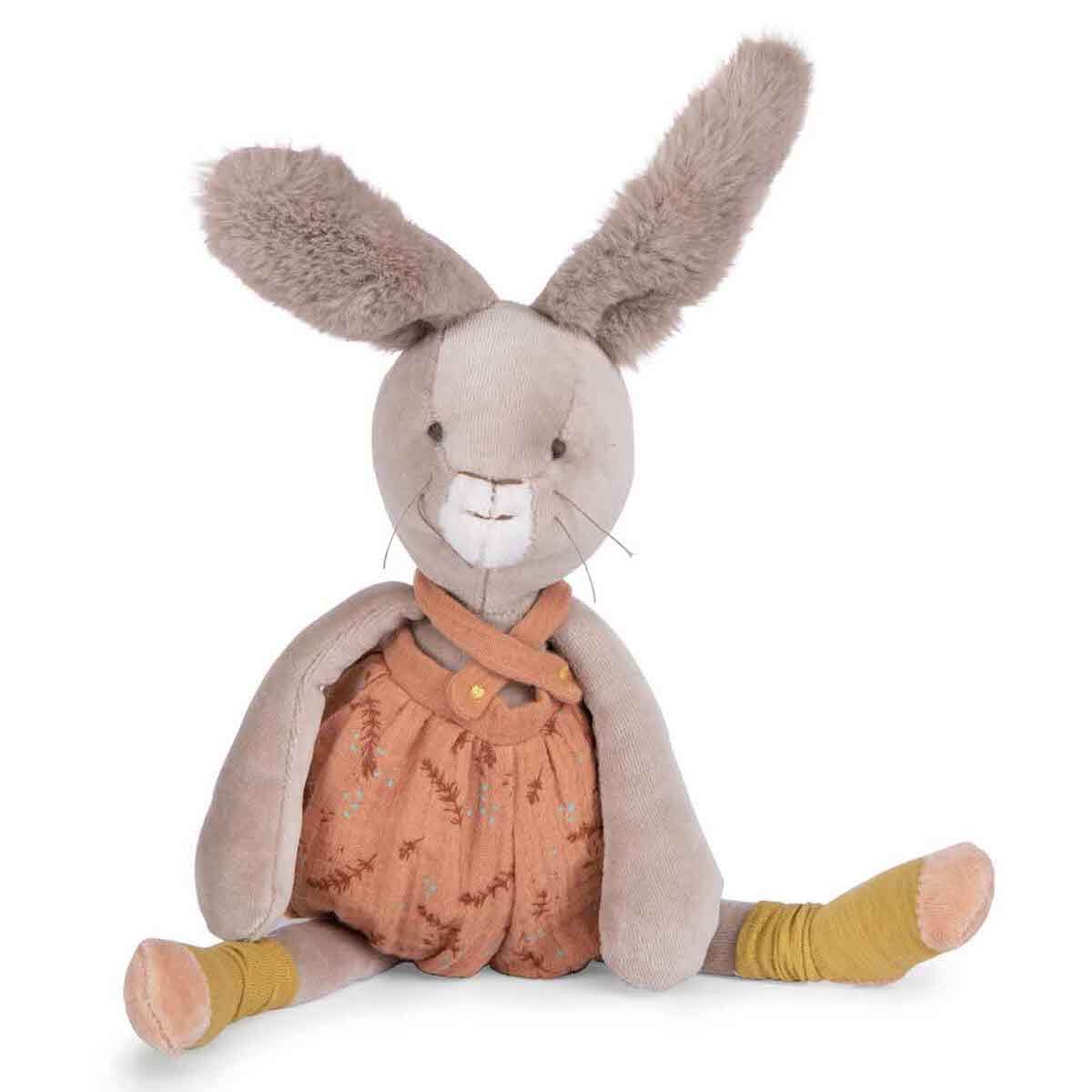 Peluche conejo TROIS PETITS LAPINS Moulin Roty argile