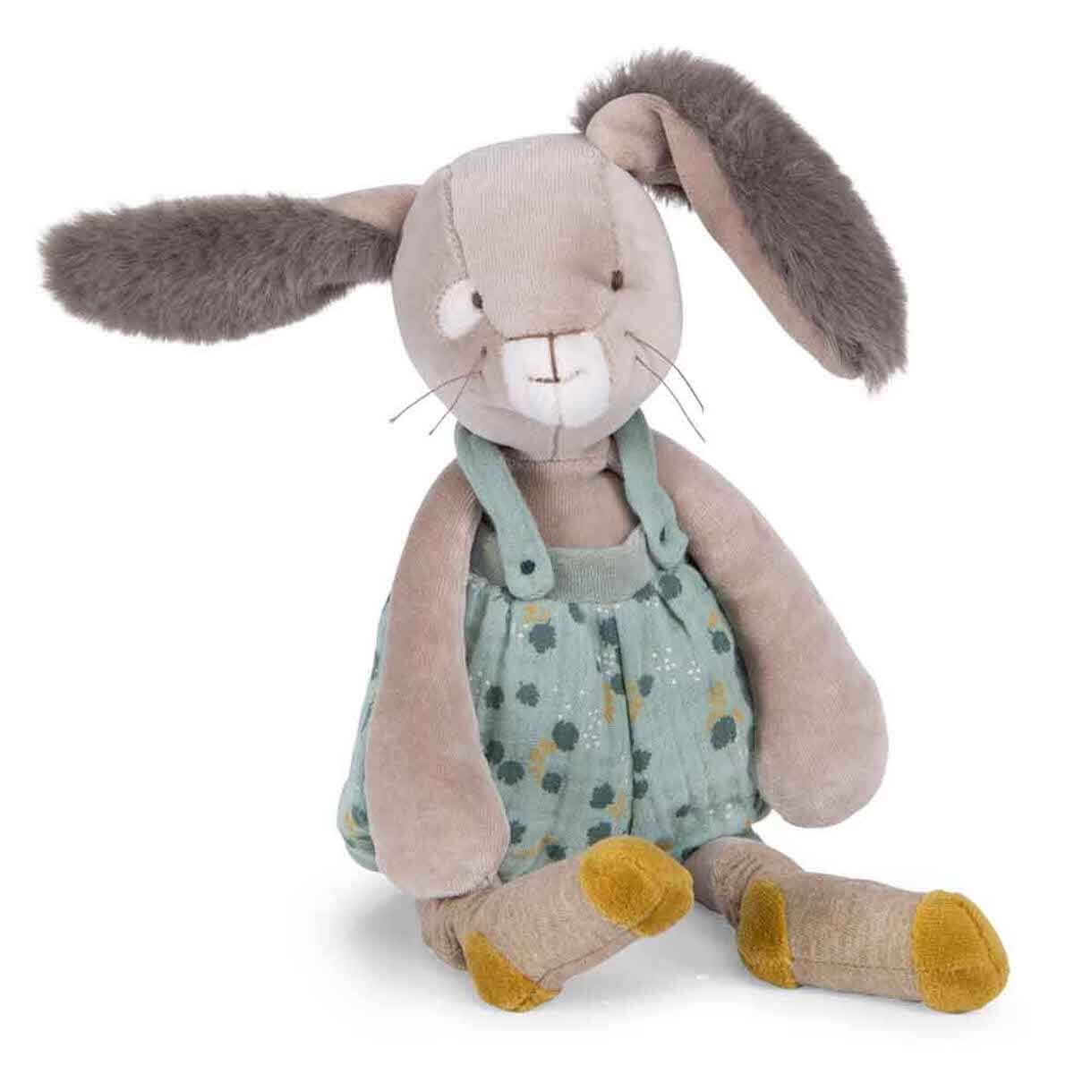Peluche conejo TROIS PETITS LAPINS Moulin Roty sauge