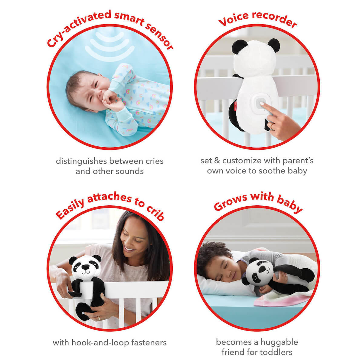 Peluche musical CRY ACTIVATED SOOTHER Skip Hop Oso Panda