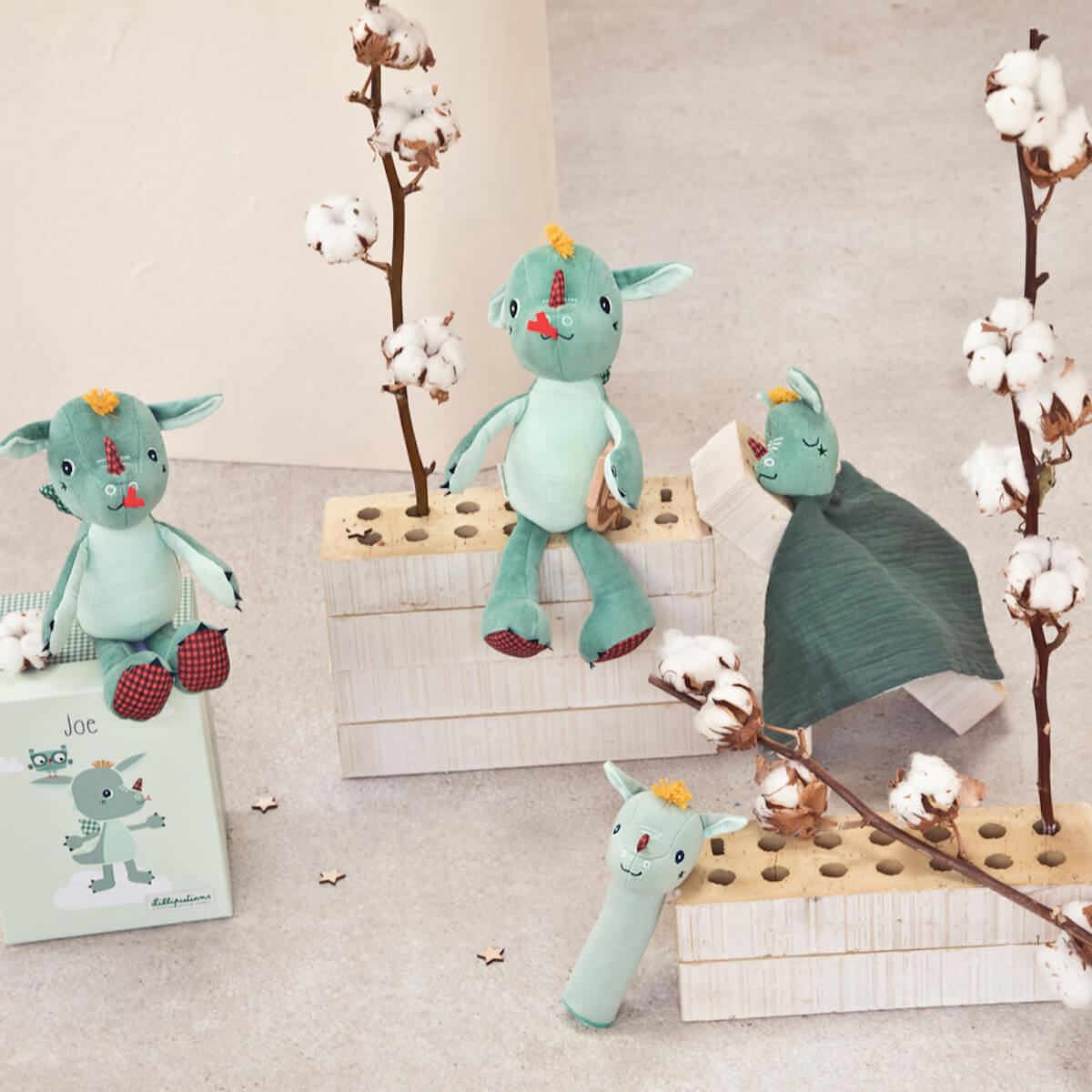 Peluche musical dragón JOE Lilliputiens
