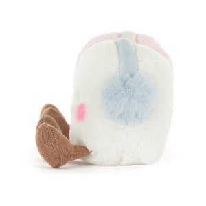Peluche nubes tostadas AMUSEABLES Jellycat rosa-blanco