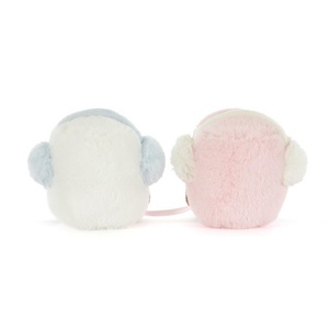 Peluche nubes tostadas AMUSEABLES Jellycat rosa-blanco