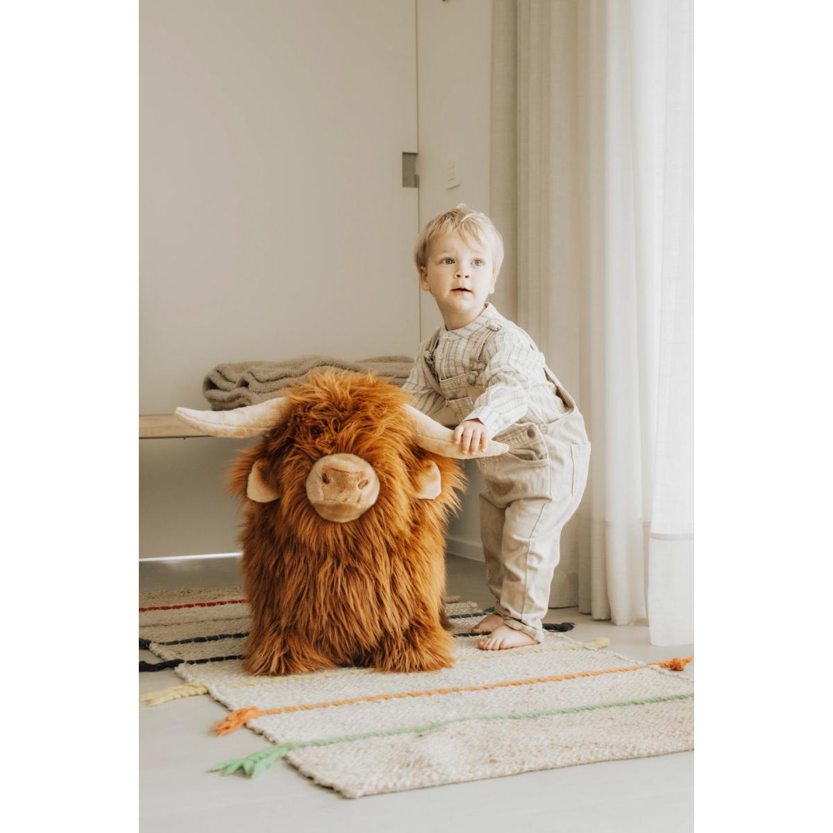 Peluche saltarín HIGHLAND COW Wild & Soft
