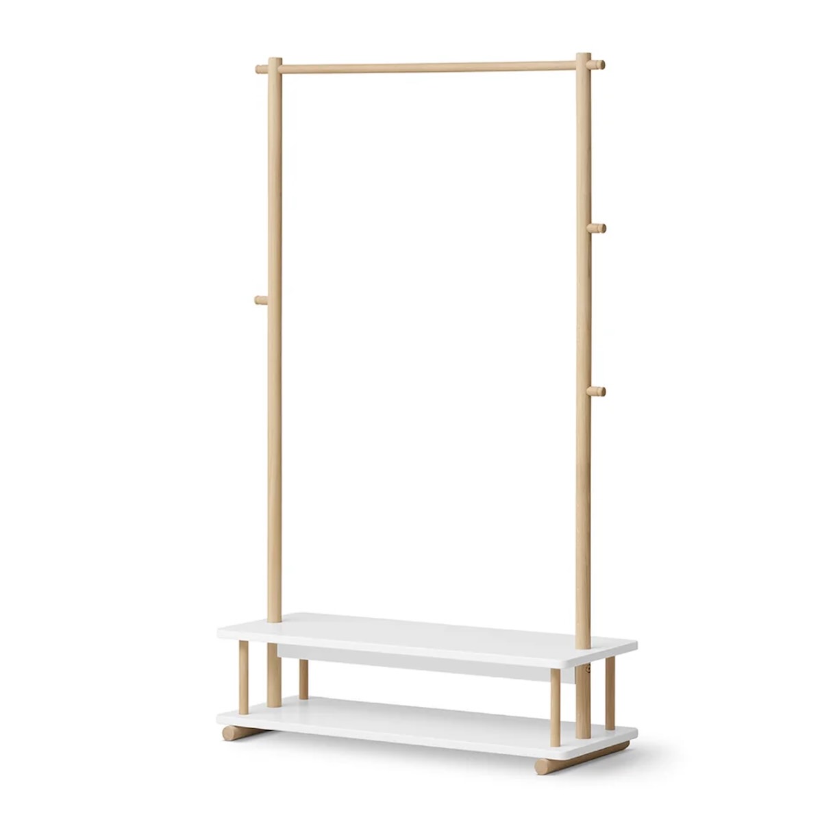 Perchero CAMP Oliver furniture blanco-roble