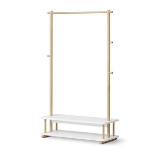 Perchero CAMP Oliver furniture blanco-roble