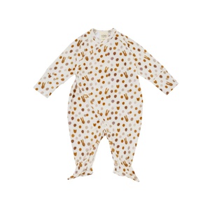 Pijama cruzado 62-68cm NOOS Wolly Organic small caramel dots