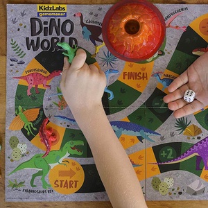 Pintar & Jugar Dino World KIDZLABS 4M