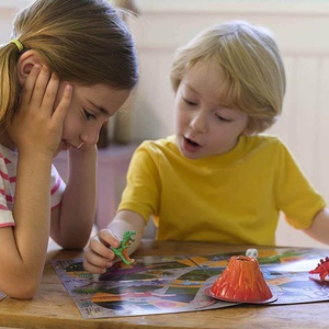Pintar & Jugar Dino World KIDZLABS 4M