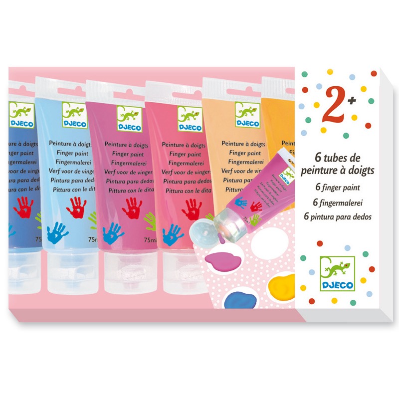 Pintura dedos 6uds SWEET Djeco