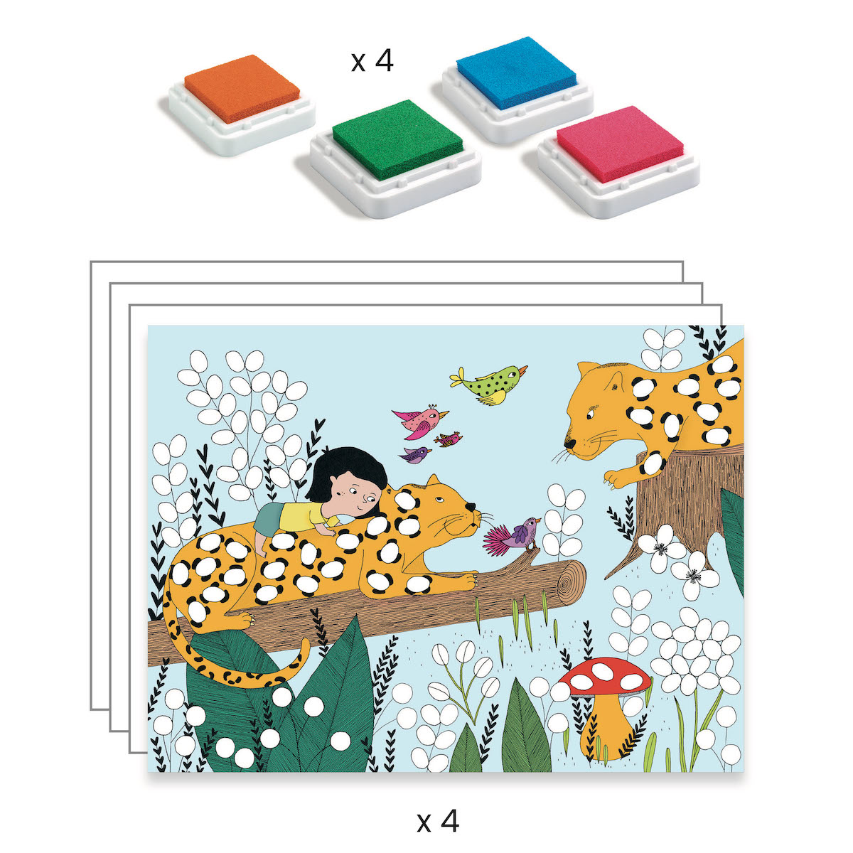 Pintura dedos LES PETITS Djeco