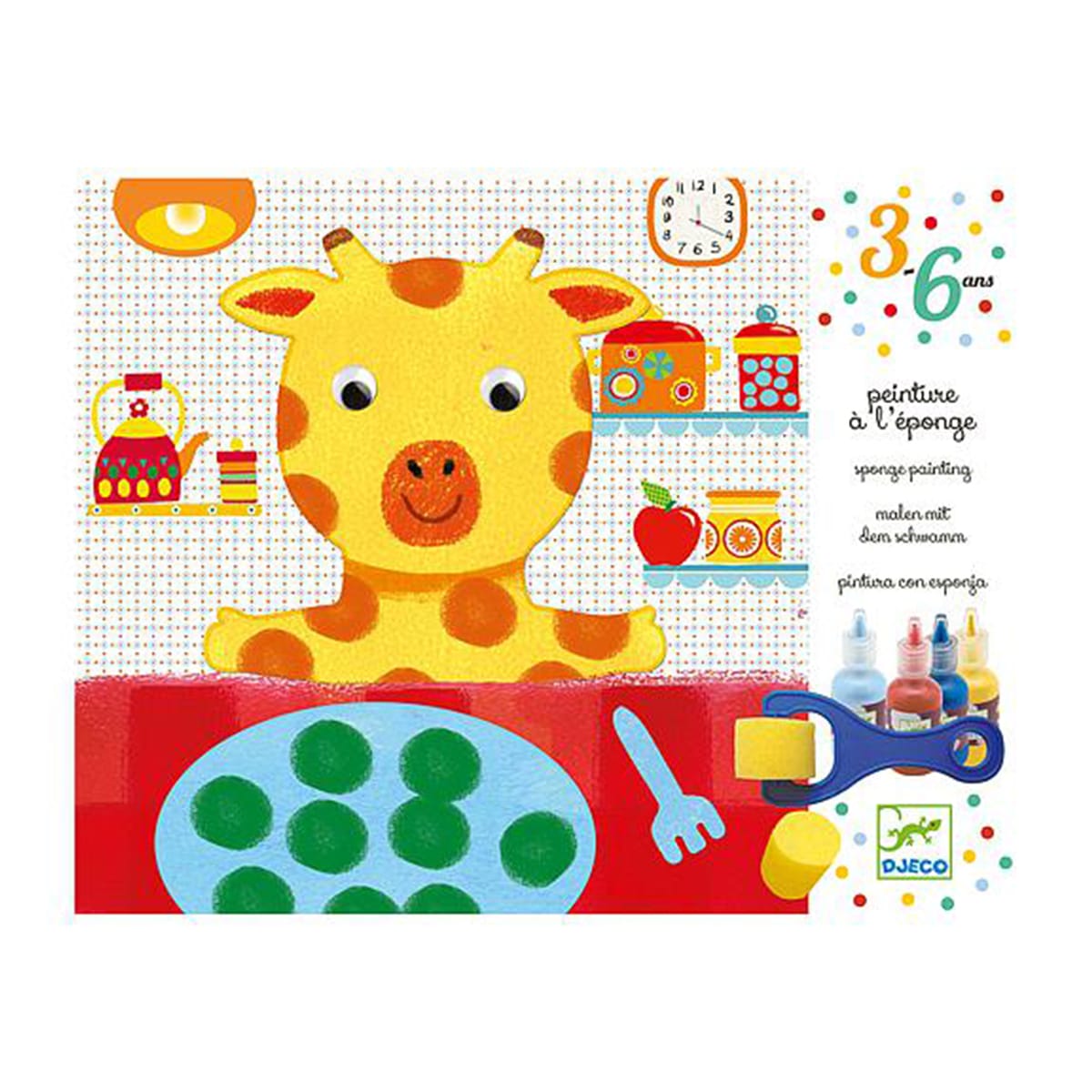 Pintura esponja LAS AVENTURAS DE LOS PELUCHES Djeco