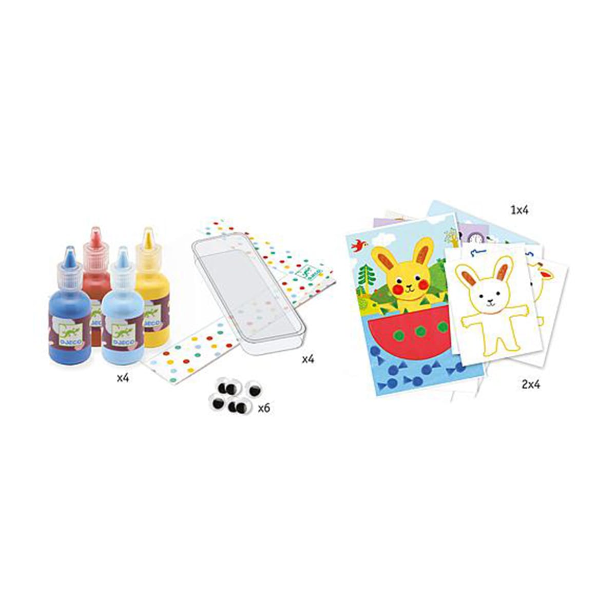 Pintura esponja LAS AVENTURAS DE LOS PELUCHES Djeco