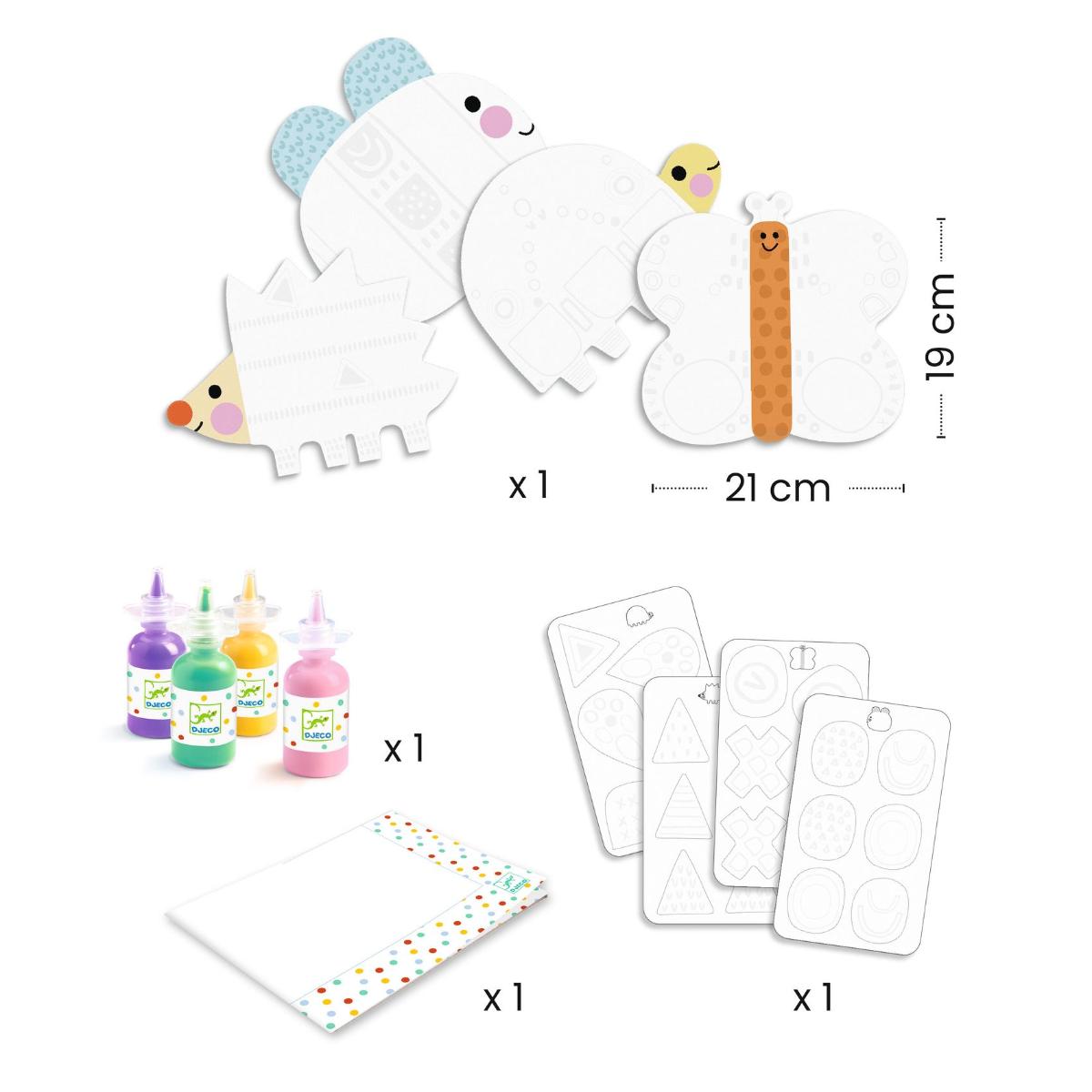 Pintura mágica dedos PETITES FORMES Djeco