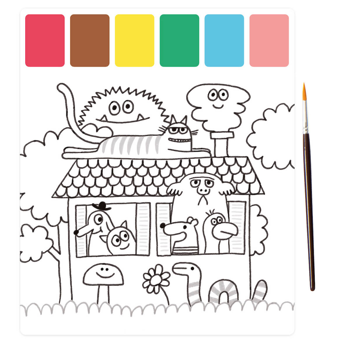 Pintura paleta mágica LES SCHMOUKS Moulin Roty