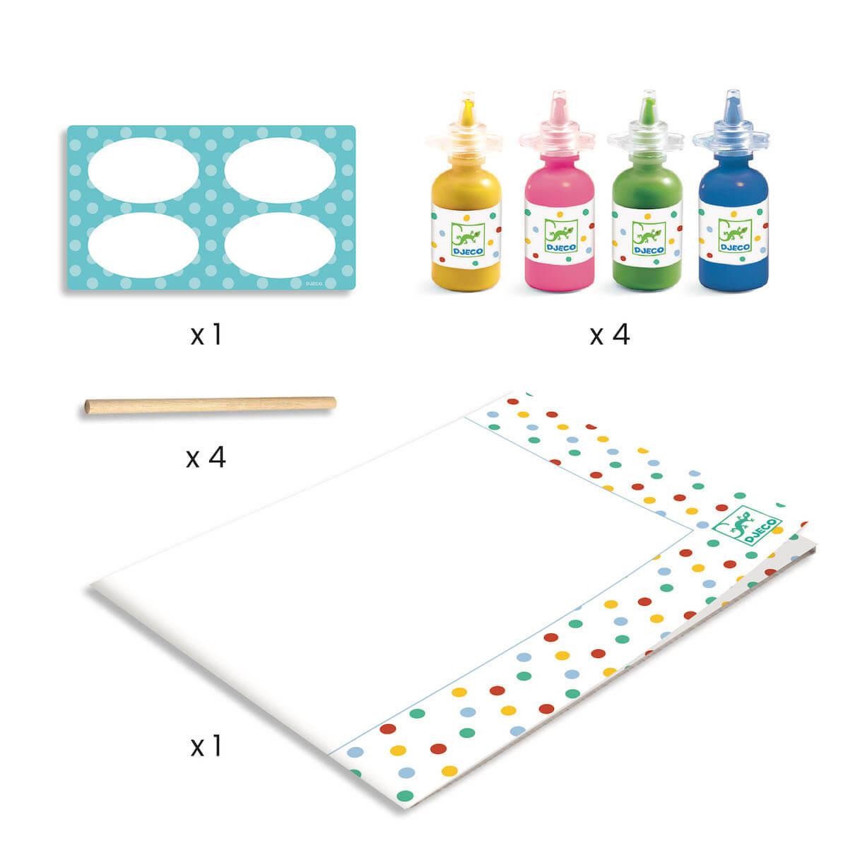 Pintura palillos LES PETITS Djeco