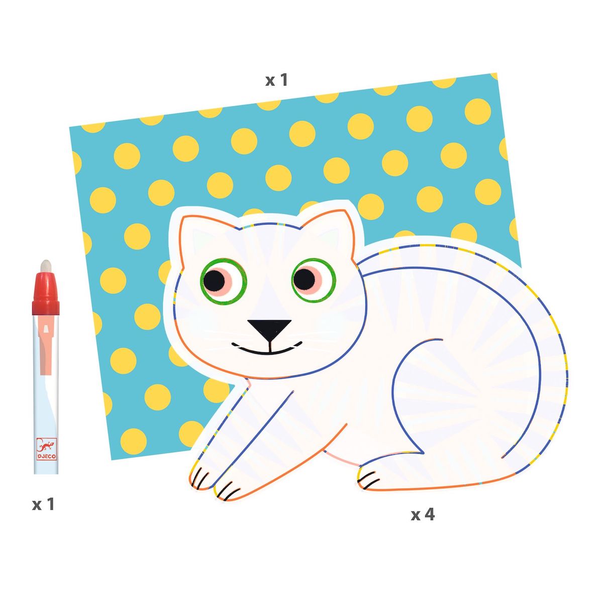 Pinturas mágicas ANIMALO-MA Djeco