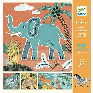 Plantillas ANIMALES SALVAJES Djeco