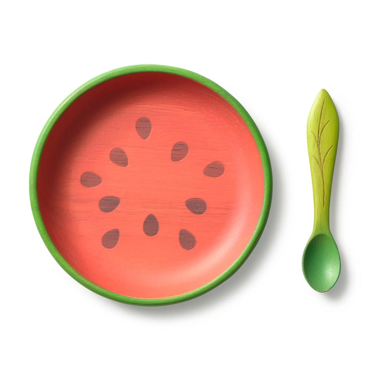 Plato & cuchara WALLY THE WATERMELON Oli & carol