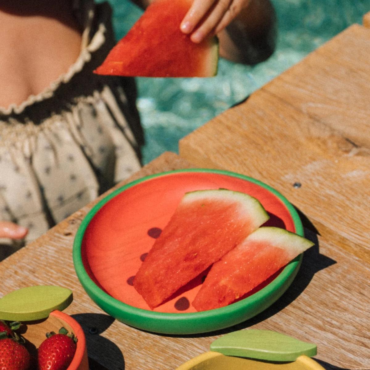 Plato & cuchara WALLY THE WATERMELON Oli & carol