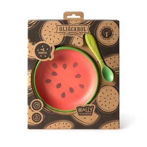 Plato & cuchara WALLY THE WATERMELON Oli & carol