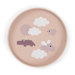 Plato FOODIE Done by Deer Happy Clouds rosa