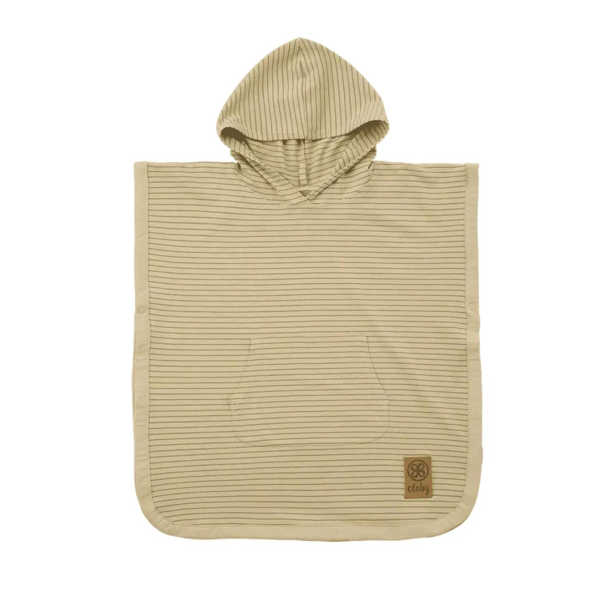 Poncho UV 3-5 años Cloby sandy beach-olive green
