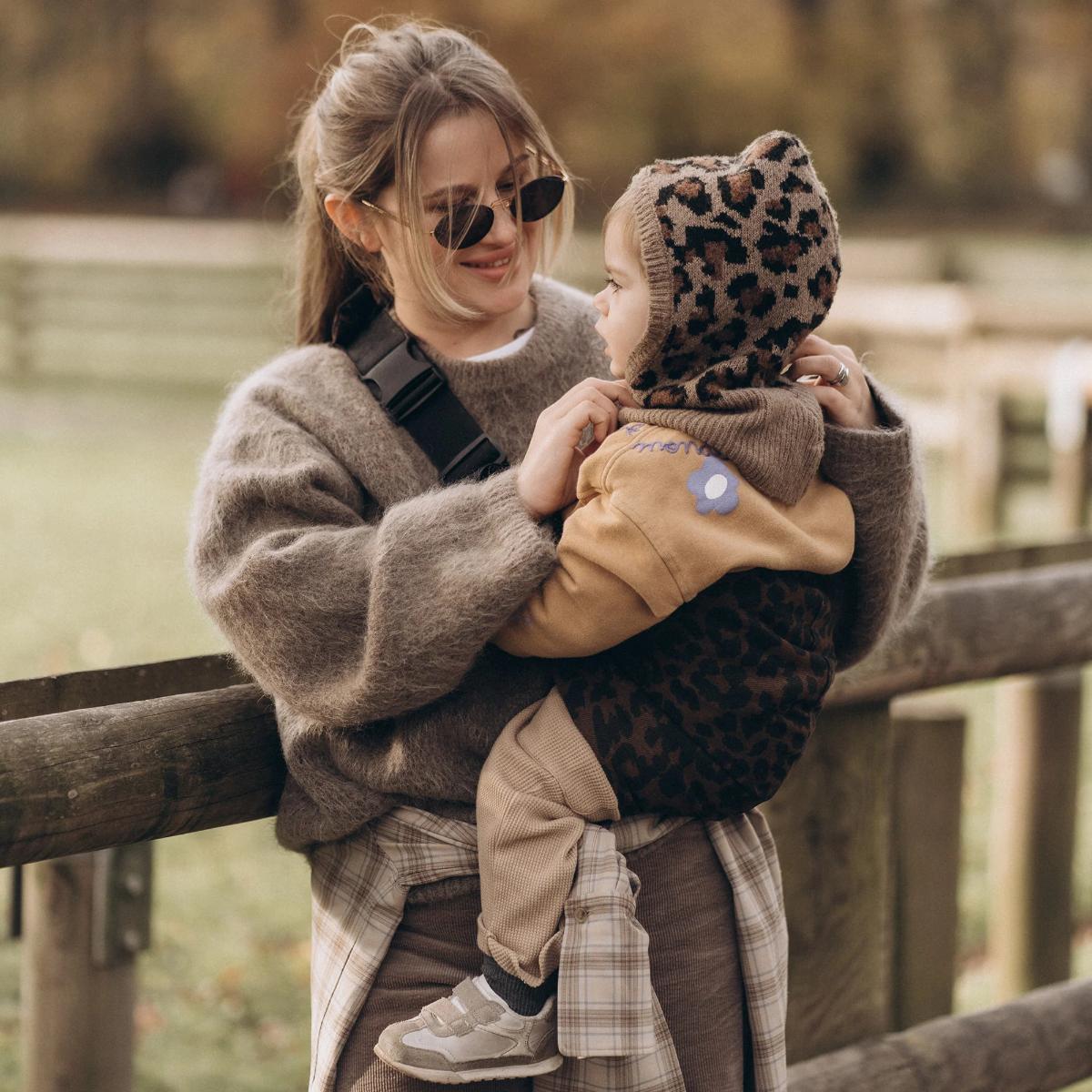 Portabebé fular PRINT Wildride Leopard brown