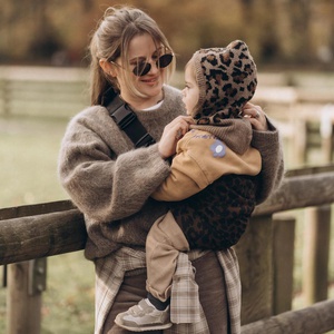Portabebé fular PRINT Wildride Leopard brown